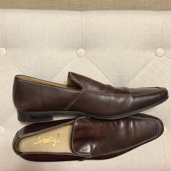 Yves Saint Laurent Men Mokassin Dark Brown Leather Slip-Ons US 11.5/EU 45.5 main image 10